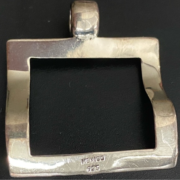 Silver 925 Square Pendant - Picture 3 of 3